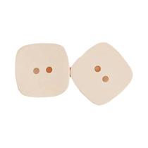 Botões De Resina Quadrados De 20mm 10pcs Duplo Furo Cor Sólida Para Roupas Externas