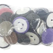 Botões Forrado Pano Encapado Diversas Cores tamanhos Preto Amarelo 22mm 28mm 17mm BTF