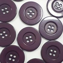 Botões Grandes 4 Furos Brilhante Plástico ABS Bordô 27mm 44219 Botao decorativo para uniformes e camisas Botões Grandes 4 Furos Brilhante Plástico ABS Bordô 27mm 44219 Botao decorativo para uniformes e camisas