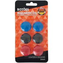 Botões Magnéticos com 6 unidades - Jocar Office Botões Magnéticos com 6 unidades - Jocar Office