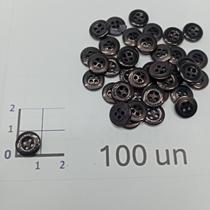Botões Marrom 10mm 4 Furos Fosco 50Un 100Un 200Un confecção roupas artesanato casaco Botão 44941 Botões Marrom 10mm 4 Furos Fosco 50Un 100Un 200Un confecção roupas artesanato casaco Botão 44941