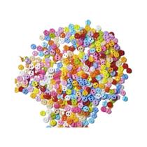 Botões Miniatura De 6mm Com Duplo Furo Em 15 Cores, 100 Peças Para Roupas De Boneca, Botões