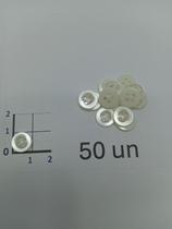 Botões Perolado 10mm 4 Furos Brilho 50Un 100Un 200Un Confecção Artesanatos Camisas Casaco Botão 44937