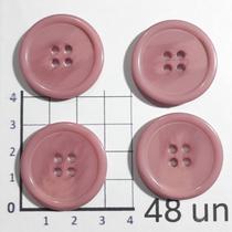 Botões Rosa Chá 30mm 4 Furos Plástico Brilhante Perolado Luxo 12 Un 24 Un 48 Un confecção camisas casaco Botão 44293V Botões Rosa Chá 30mm 4 Furos Plástico Brilhante Perolado Luxo 12 Un 24 Un 48 Un confecção camisas casaco Botão 44293V