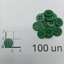 Botões Verde 11mm 4 Furos Fosco 50Un 100Un 200Un confecção vestidos artesanato casacos Botão 44943 Botões Verde 11mm 4 Furos Fosco 50Un 100Un 200Un confecção vestidos artesanato casacos Botão 44943