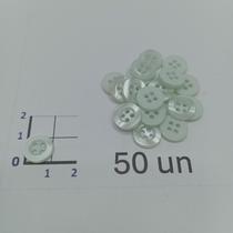 Botões Verde Claro 11mm 4 Furos Brilho Perolado 50Un 100Un 200Un confecção vestidos artesanato casacos Botão 44963