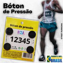 Boton de pressão Preto corrida de rua c/ 4 unid.