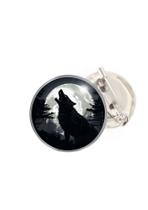 Boton Lobo Uiva para a Lua Cheia