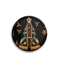 Boton Nossa Senhora Aparecida Alumínio Broche Alfinete Boton Nossa Senhora Aparecida Alumínio Broche Alfinete