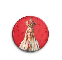 Boton Nossa Senhora de Fátima Alumínio Broche Alfinete Boton Nossa Senhora de Fátima Alumínio Broche Alfinete
