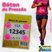 Bóton pressão número peito corrida São Silvestre Maratona Running Run Rua Triatlon