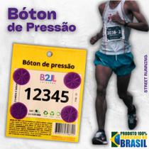 Bóton pressão Roxo número peito corrida de rua c/ 4 unid.