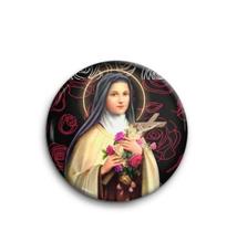 Boton Santa Teresinha Alumínio Broche Alfinete Boton Santa Teresinha Alumínio Broche Alfinete