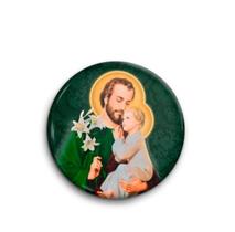 Boton São José Alumínio Broche Alfinete Boton São José Alumínio Broche Alfinete