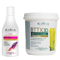 Botox 3d Broto De Bambu Kiria 1KG Com Shampoo Antirresíduo