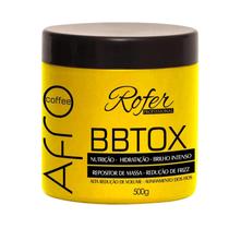 Botox Afro coffee Solta os Cachos Repositor De Massa Redução De Frizz 1 Kg Rofer Profissional