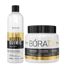 Botox Boratx 1Kg Redutor de Volume + Neutraquimic Neutralizante de PH 500ml - Borabella