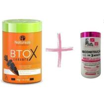 Botox Capilar de Cenoura 1kg Natureza BTOX + Máscara 1kg