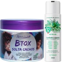 Botox Solta Cachos + Ativador de Cachos 12 Ervas Nutri-oil