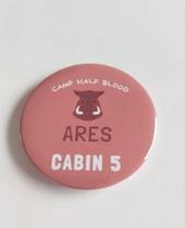 Botton Chalé 5 (Ares) Acampamento meio-sangue Botton Chalé 5 (Ares) Acampamento meio-sangue
