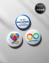 Botton GEDUMIX Identificação Autista PCD 1.0 - 3 Peças Botton GEDUMIX Identificação Autista PCD 1.0 - 3 Peças