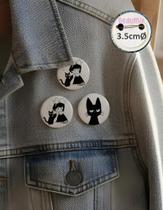 Botton GEDUMIX Studio Ghibli Black Cat Kiki 1.0 - 3 Peças Botton GEDUMIX Studio Ghibli Black Cat Kiki 1.0 - 3 Peças