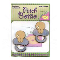 Botton Patch Chupeta Azul 2290 - 2 Unid
