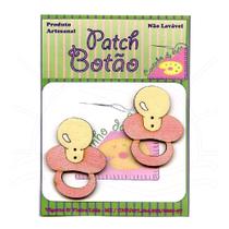Botton Patch Chupeta Rosa 2291 - 2 Unid Botton Patch Chupeta Rosa 2291 - 2 Unid