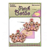Botton Patch Coroa Rosa 2493 - 2 Unid