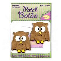 Botton Patch Coruja Marrom 2253 - 2 Unid