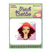 Botton Patch Especial Dama Anastásia Chapéu Rosa 4502 - 1 Unid