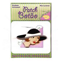 Botton Patch Especial Dama Scarlet Chapéu Preto 4501 - 1 Unid Botton Patch Especial Dama Scarlet Chapéu Preto 4501 - 1 Unid