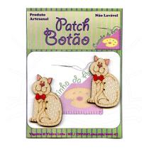 Botton Patch Gato Gravata Vermelha 2026 - 2 Unid