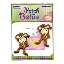 Botton Patch Macaco com Banana 2513 - 2 Unid