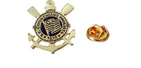Botton pin Broche Corinthians Oficial Licenciado Brasão clube JC Bandeiras