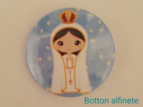 Bottons Nossa Senhora de Fátima infantil kit com 10 broches católicos - Ágape bottons