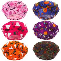 Bouffant Scrub Caps Panitay Spooky Halloween para mulheres e homens