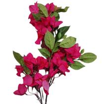 Bougainville Artificial 42 Galhos Rosa Pink 78cm Decoração