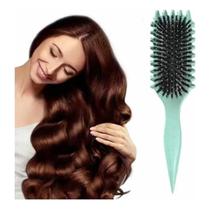 Bounce Curl Define Styling Brush Escova Detangling Hair Pentear Definir Cachos Barber Tool-Verde Bounce Curl Define Styling Brush Escova Detangling Hair Pentear Definir Cachos Barber Tool-Verde