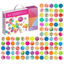 Bouncy Balls Deeinyoo 1200 unidades para crianças de 18 mm de cor mista