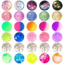 Bouncy Balls Pllieay 30 peças de borracha de 32 mm para crianças com bolsa Bouncy Balls Pllieay 30 peças de borracha de 32 mm para crianças com bolsa