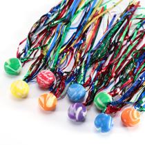 Bouncy Balls Pllieay Comet 50 peças com flâmulas coloridas Bouncy Balls Pllieay Comet 50 peças com flâmulas coloridas