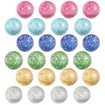 Bouncy Balls Pllieay Glitter 32 mm, 6 cores para crianças, 24 unidades Bouncy Balls Pllieay Glitter 32 mm, 6 cores para crianças, 24 unidades
