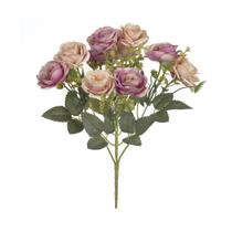 Bouquet de Rosa X10 Florarte 28cm Mauve - Flor Arte