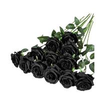 Bouquet De Rosas Artificiais Realistas Com 12 Peças Para Casamentos, Aniversários, Decoração De Casa