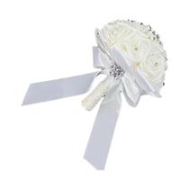 Bouquet Elegante De Rosas Simuladas Para Casamentos, Noivados, Halloween, Natal, Dia Dos Namorados E