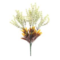 Bouquet Folhas e Flores Verde Menta 30cm Cromus: 1102738