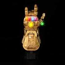 Bourvill Led Lights Kit para Lego Infinity Gauntlet 76191 - Conjunto de luzes compatível com Lego 76191 Building Blocks - Versão padrão (Kit de luzes sem modelo)