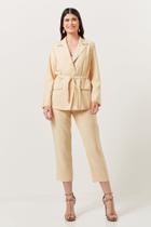 Boutic. Blazer Tencel Raika Bege