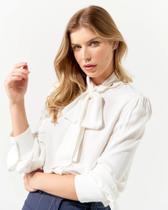 Boutic. Camisa Laço Helena Off White